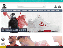 Tablet Screenshot of hummelonlineshop-muenchen.de